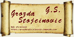 Grozda Stojčinović vizit kartica